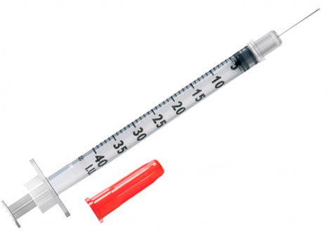 Инсулиновый шприц Омникан U40 со встроенной иглой, 0,30х12 мм