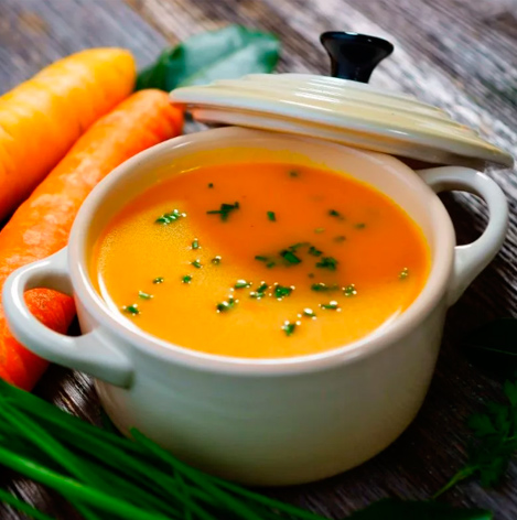 Рецепт: Морковный крем-суп с Нутрикомп Овощной суп