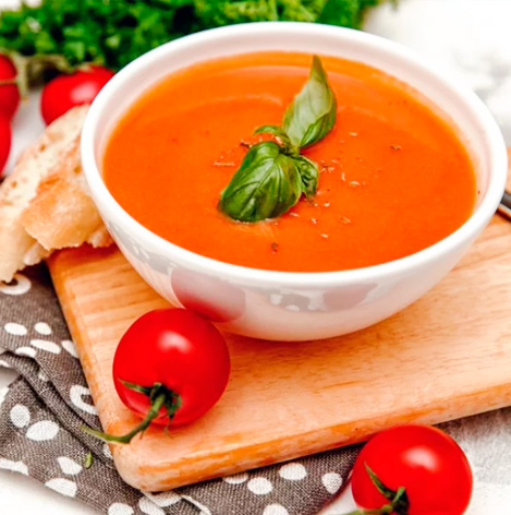 Рецепт: Холодный овощной суп с Нутрикомп Дринк