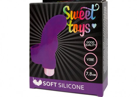 ST-40132-5 Фиолетовый вибратор на палец Sweet toys, L7,8 см; Ø2,3 см
