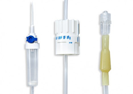 Система для вливания инфузионных растворов Vogt Medical, пластиковый шип