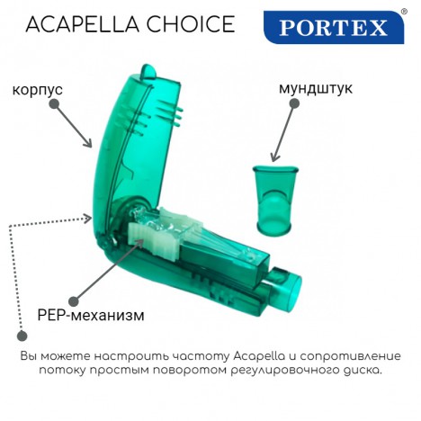 27-7000 спирометр Acapella Choice (ручной, нагрузочный)