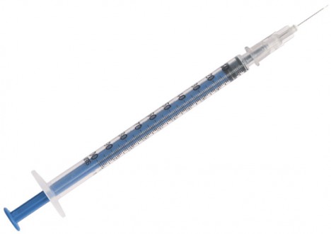 Инсулин-туберкулиновый шприц Апексмед со съёмной иглой 0,4х12,5 мм