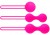 EK-1704 Набор вагинальных шариков Erokay Smart balls 3в1, розовые
