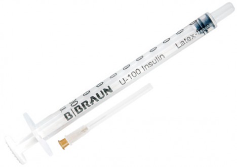 Инсулиновый шприц Омнификс U100 со съемной иглой, 0,45х12 мм